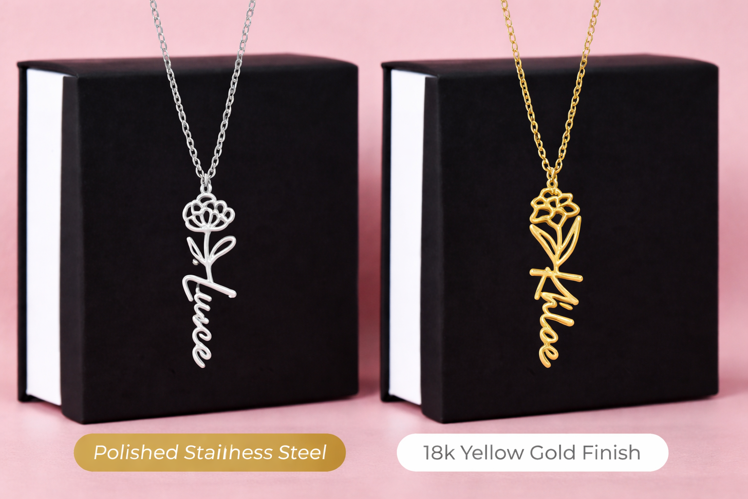 The Perfect Gift for Mom: A Personalized Birth Flower Name Necklace