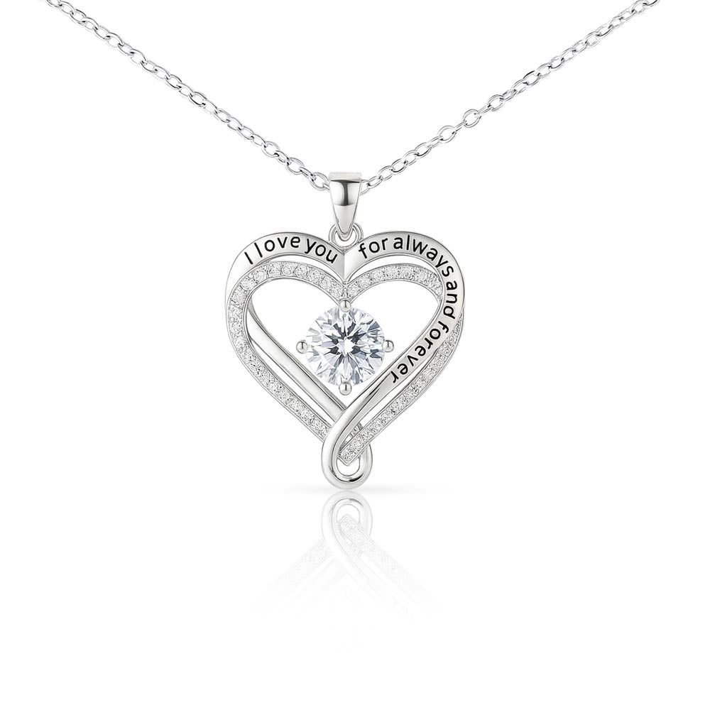 Heartfelt Love You Always Necklace for Mom, Wife, Daughter, & Granddaughter
