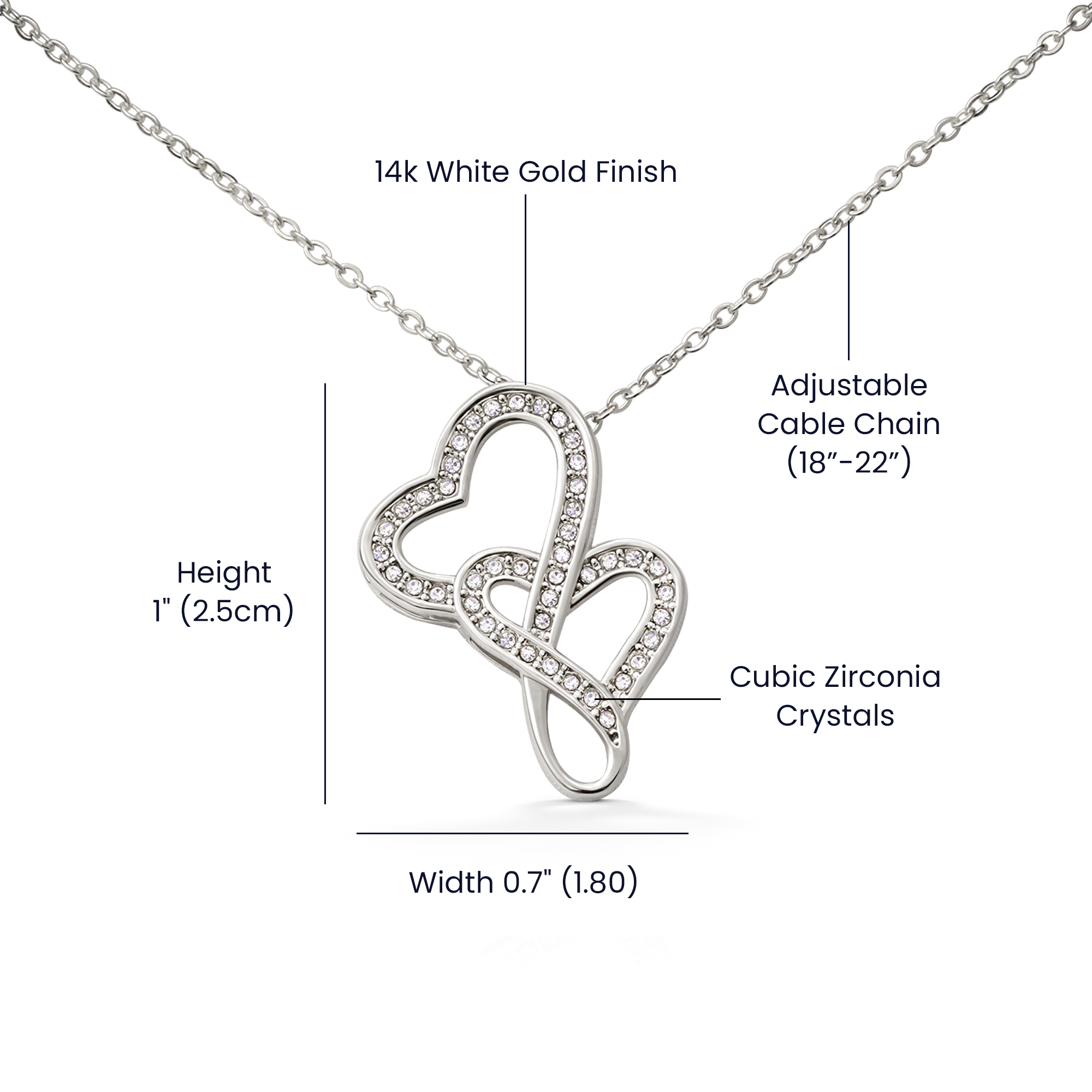 To My Baby Mama- Heart-to-Heart Pendant Necklace