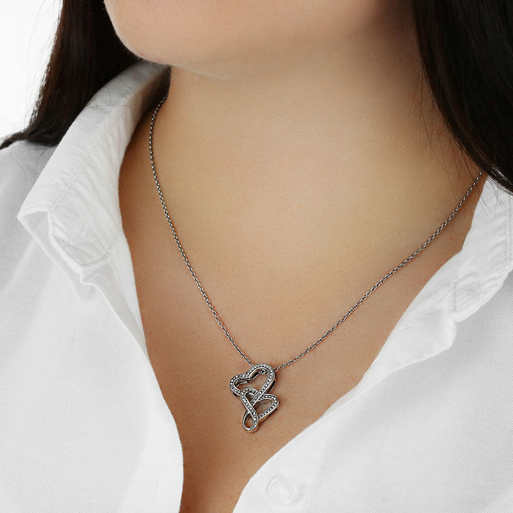 To My Baby Mama- Heart-to-Heart Pendant Necklace
