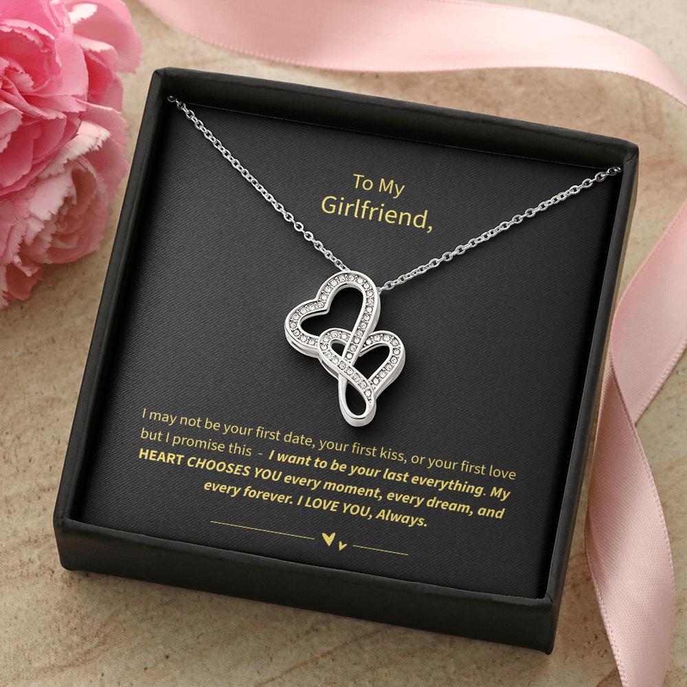 To My Girlfriend -Heart-to-Heart Pendant Necklace