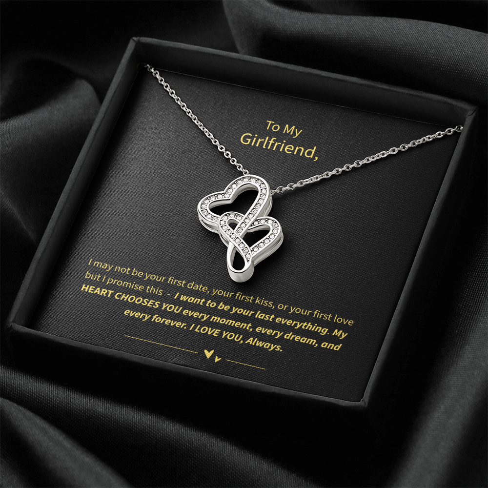 To My Girlfriend -Heart-to-Heart Pendant Necklace