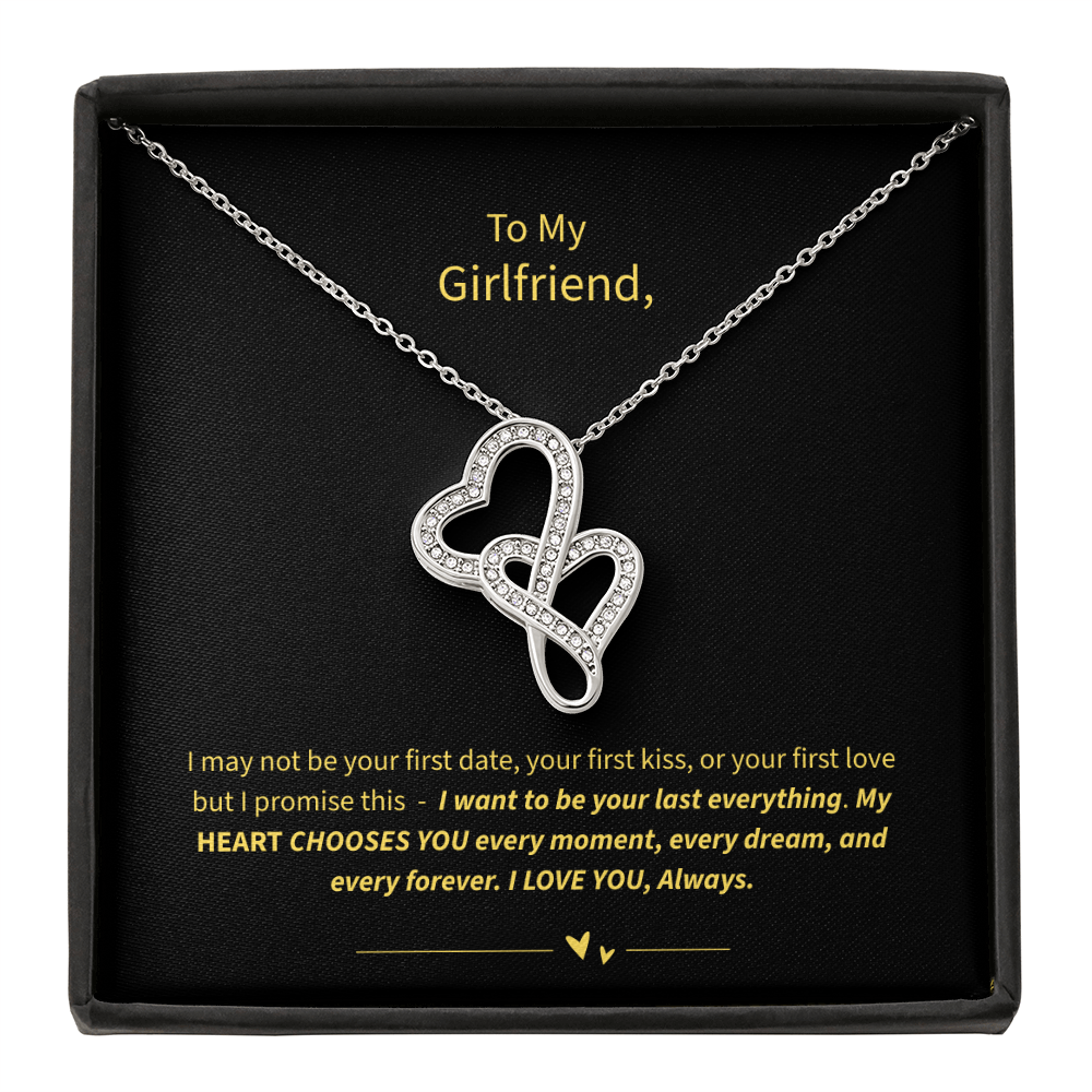 To My Girlfriend -Heart-to-Heart Pendant Necklace
