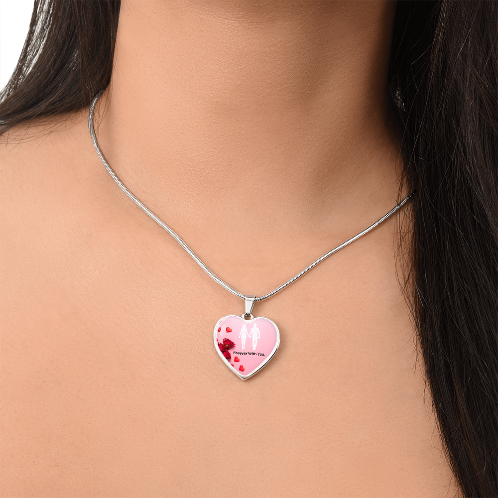 To My Wife- Luxury Graphic Heart Necklace-Forever With You