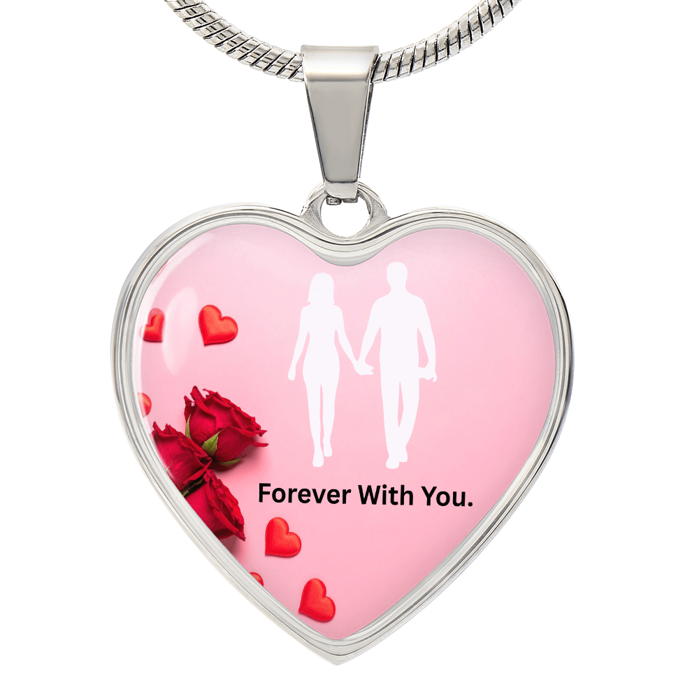 To My Wife- Luxury Graphic Heart Necklace-Forever With You