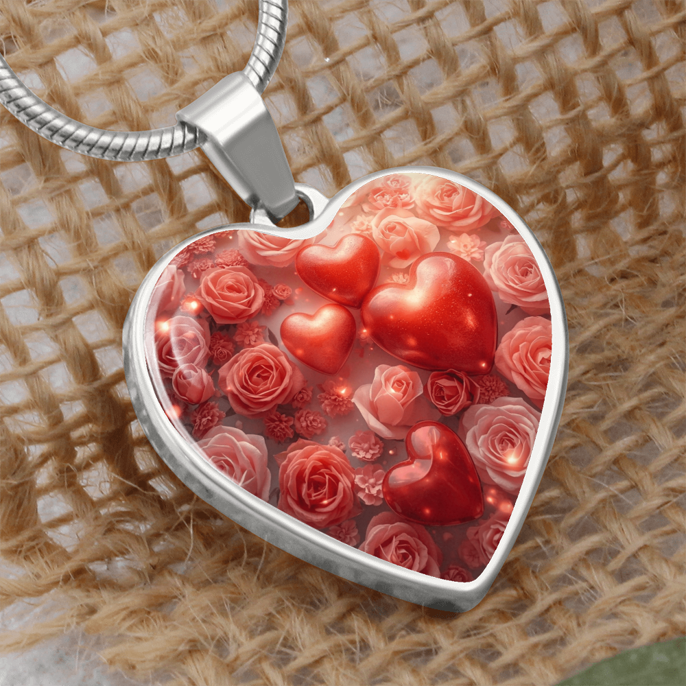 To My Soulmate-Luxury Graphic Heart Necklace-You Have My Heart