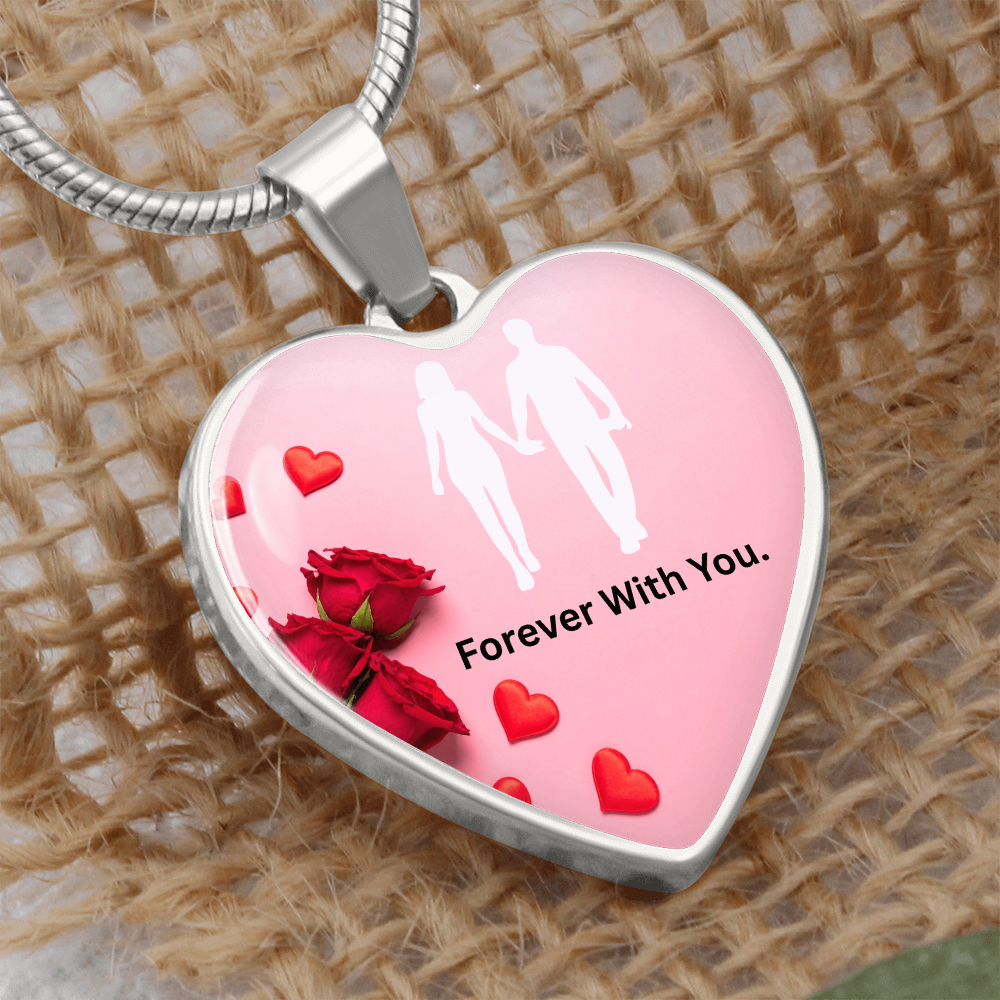 To My Wife- Luxury Graphic Heart Necklace-Forever With You