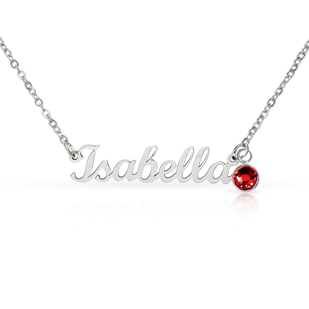 Personalized Birthstone Name Necklace for Mom on  Mother's Day