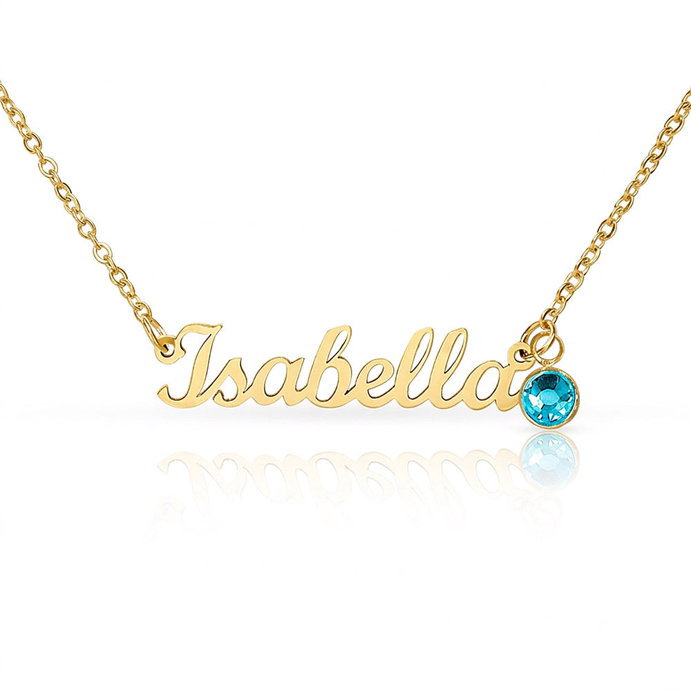 Personalized Birthstone Name Necklace for Mom on  Mother's Day