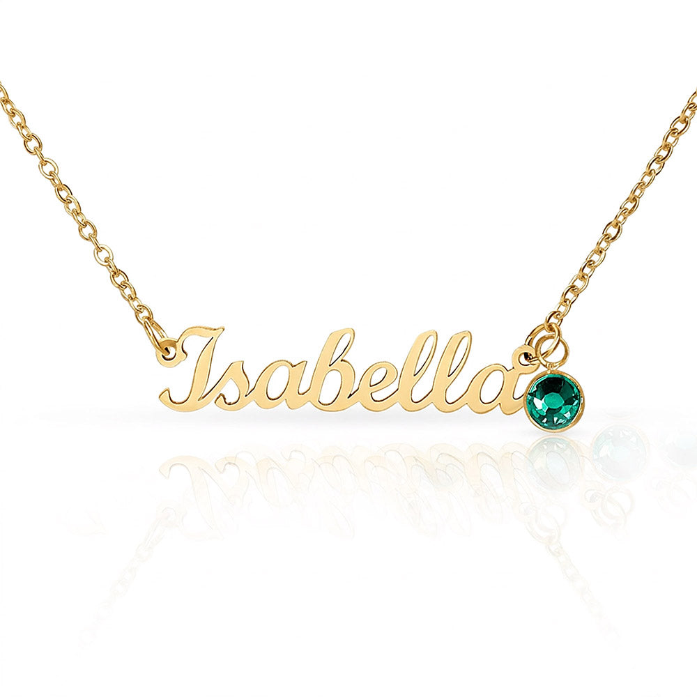 Personalized Birthstone Name Necklace for Mom on  Mother's Day