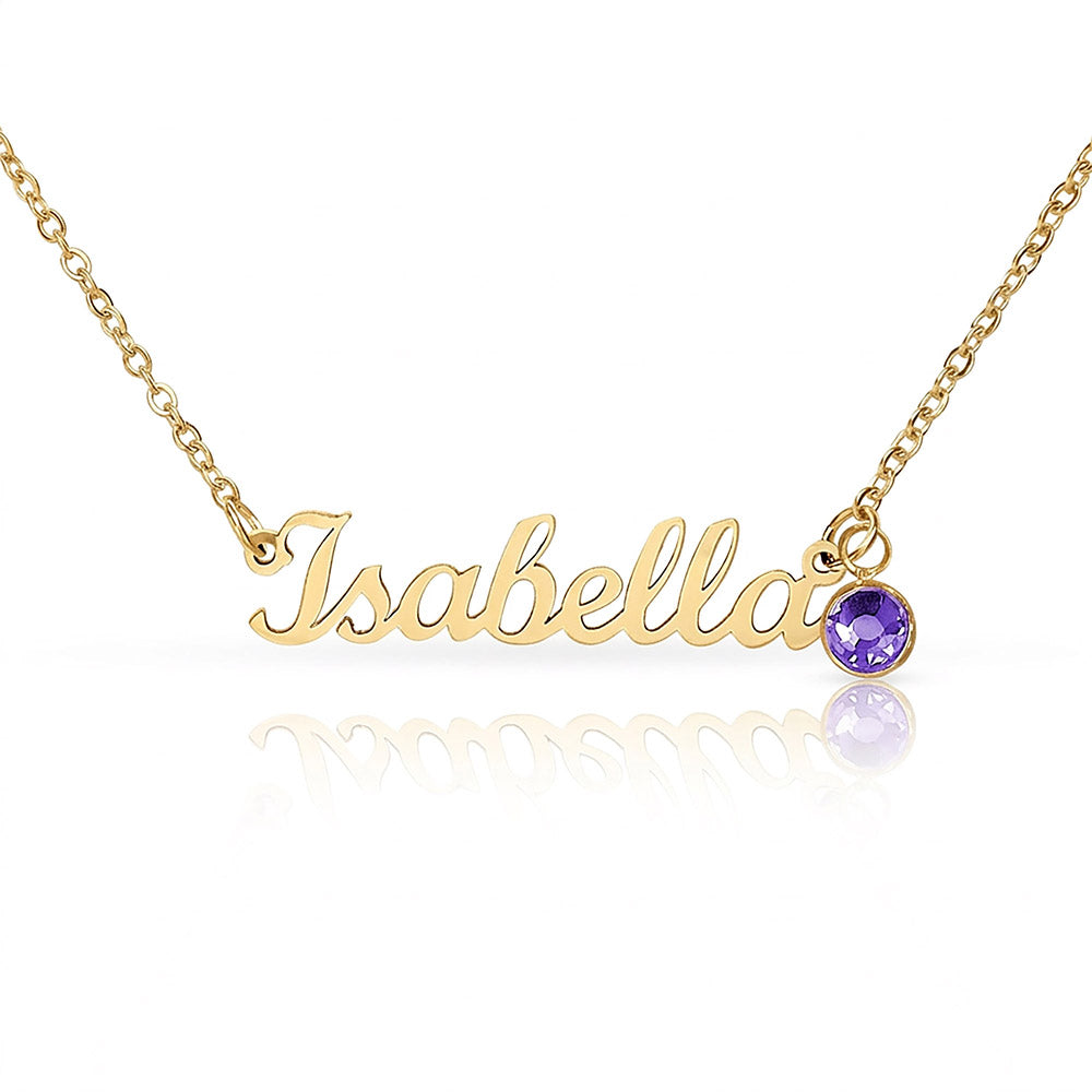 Personalized Birthstone Name Necklace for Mom on  Mother's Day