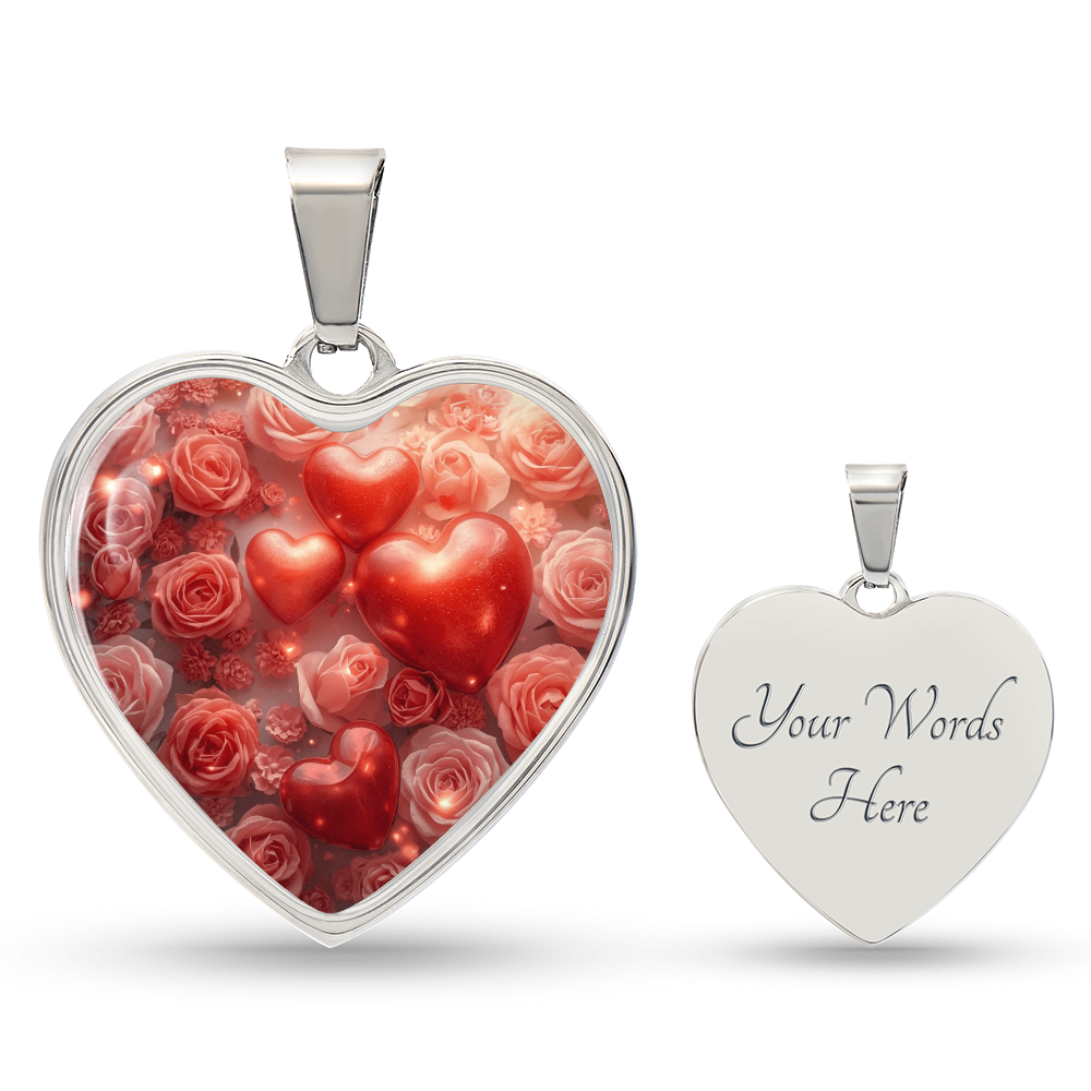 To My Soulmate-Luxury Graphic Heart Necklace-You Have My Heart