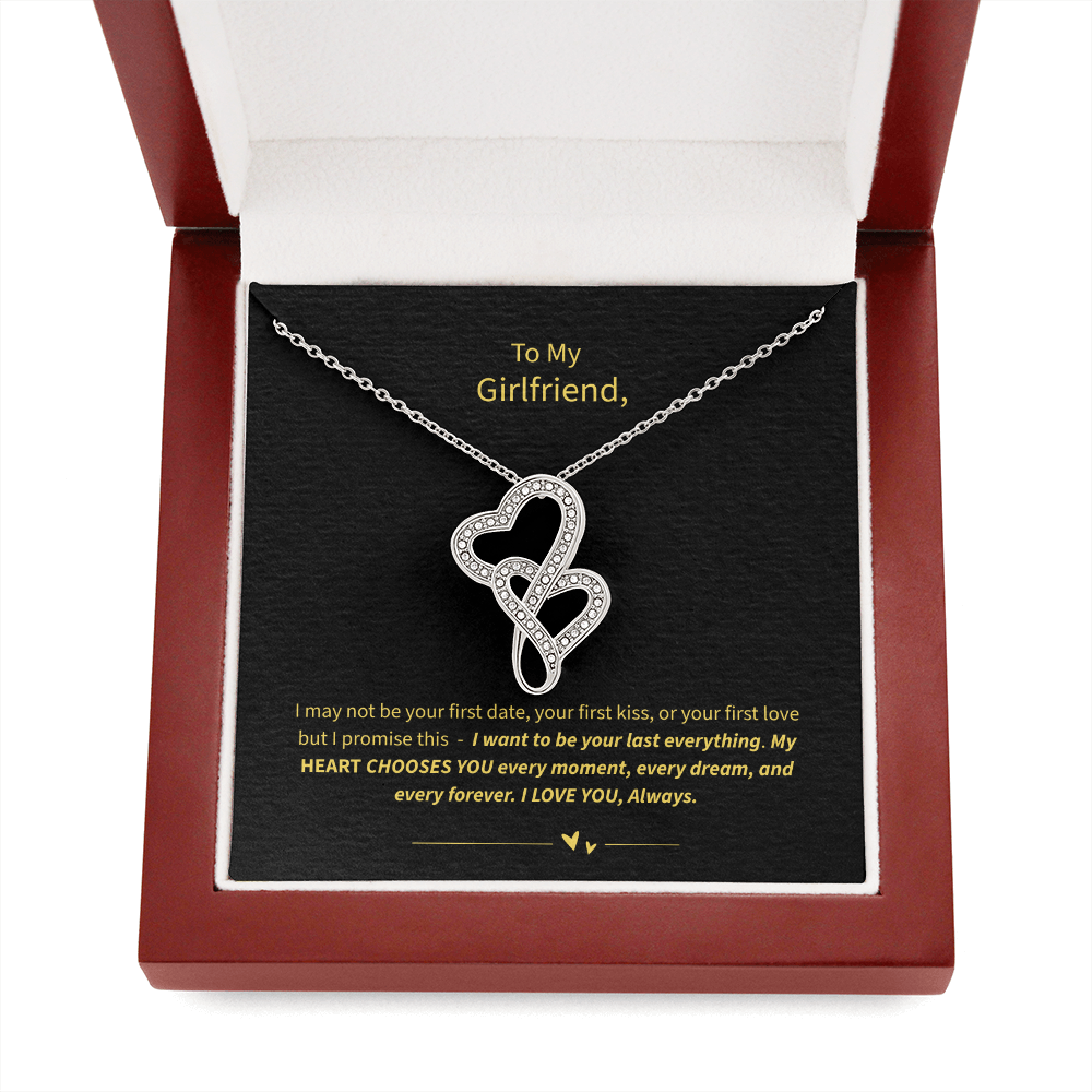 To My Girlfriend -Heart-to-Heart Pendant Necklace