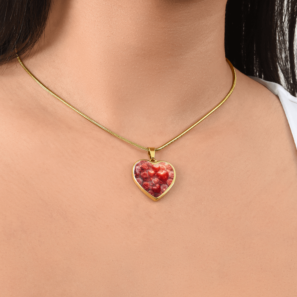 To My Soulmate-Luxury Graphic Heart Necklace-You Have My Heart