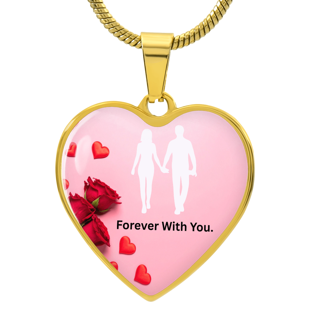 To My Wife- Luxury Graphic Heart Necklace-Forever With You