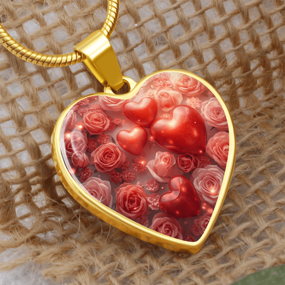 To My Soulmate-Luxury Graphic Heart Necklace-You Have My Heart
