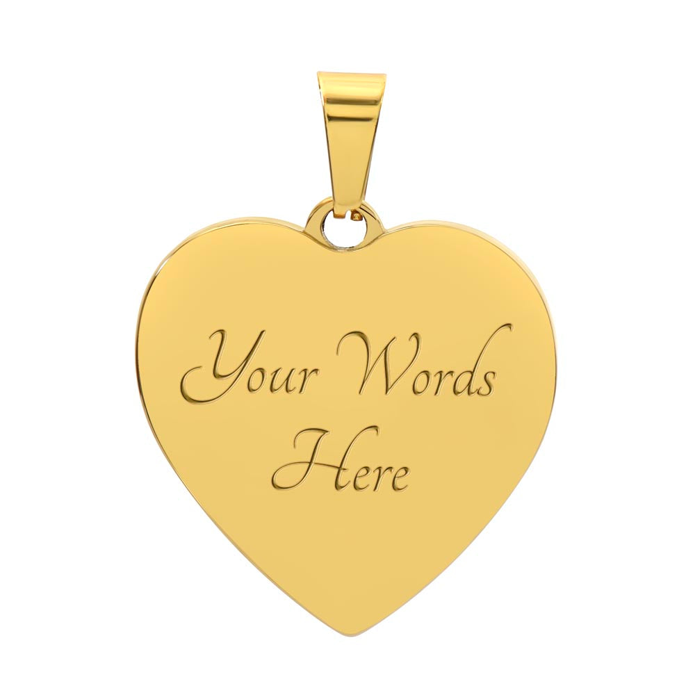 To My Soulmate-Luxury Graphic Heart Necklace-You Have My Heart