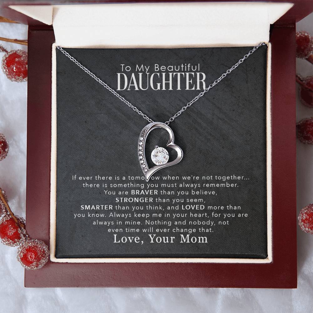 To My Beautiful Daughter - Forever Love Necklace