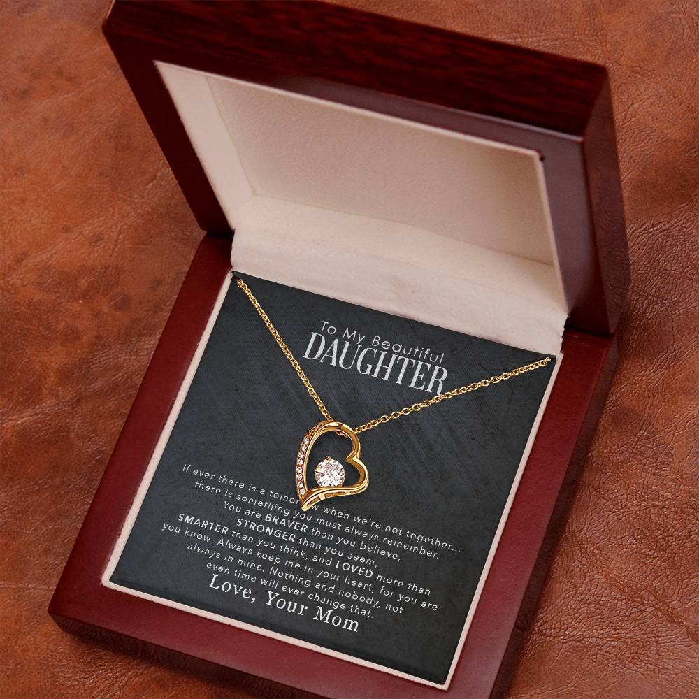 To My Beautiful Daughter - Forever Love Necklace