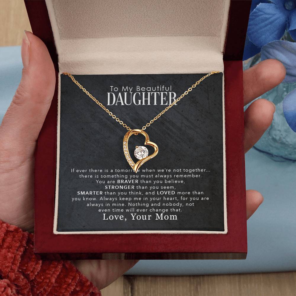 To My Beautiful Daughter - Forever Love Necklace