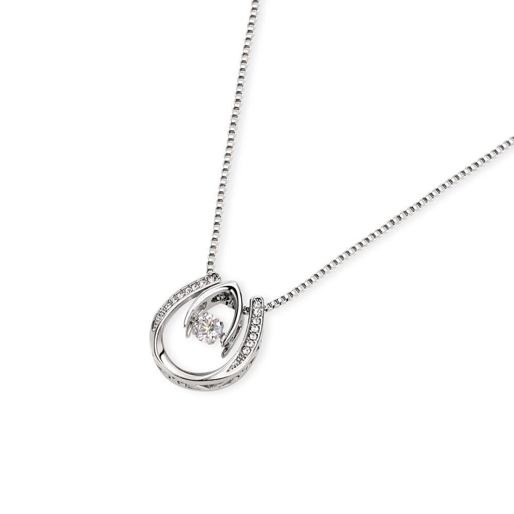To My Girlfriend [personalized]-Lucky In Love Necklace-Together forever