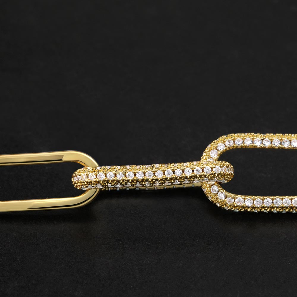 To My Soulmate - CZ Paperclip Chain Necklace (f/k/a Forever Linked Necklace or Embellished Chain)