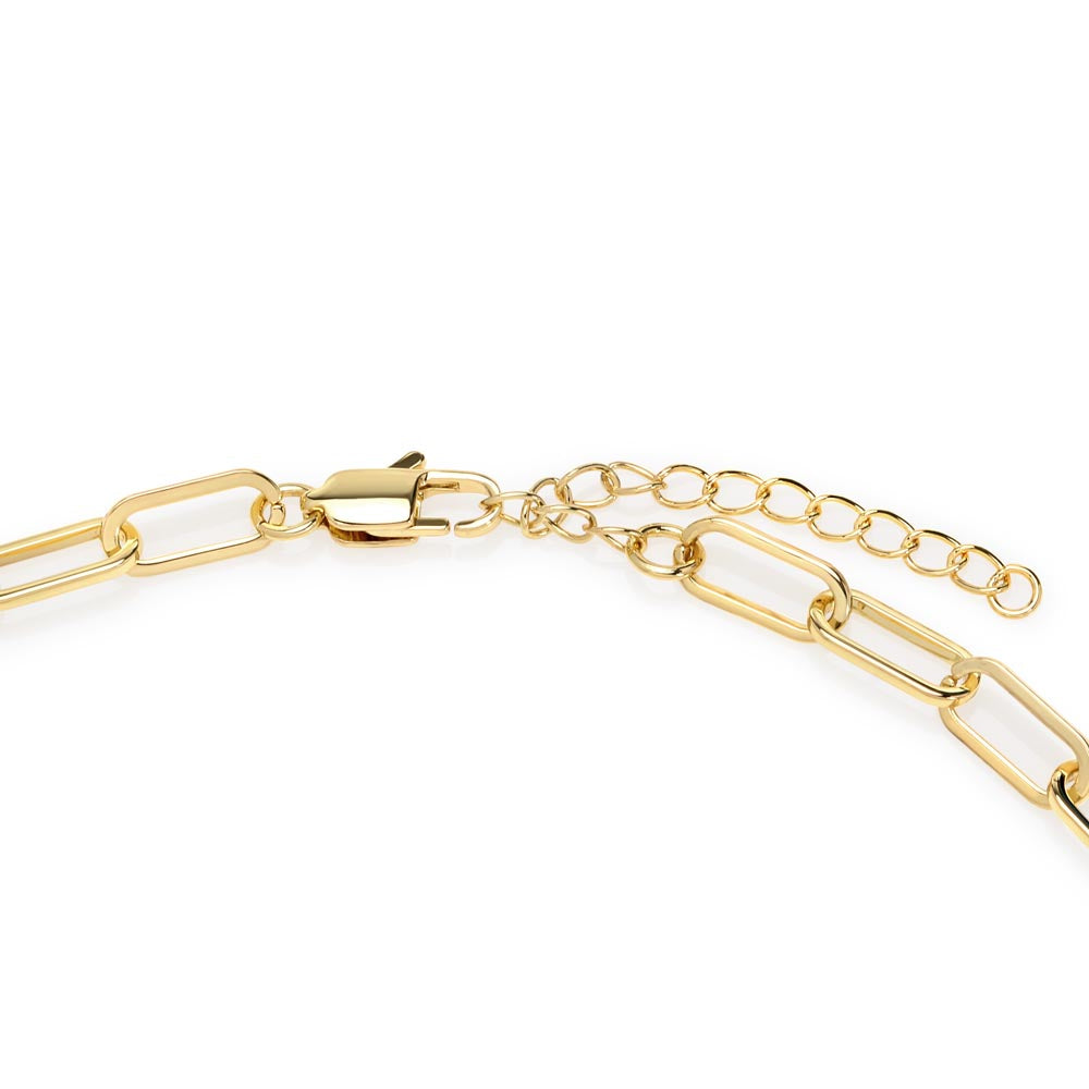 To My Wife - CZ Paperclip Chain Necklace (f/k/a Forever Linked Necklace or Embellished Chain)