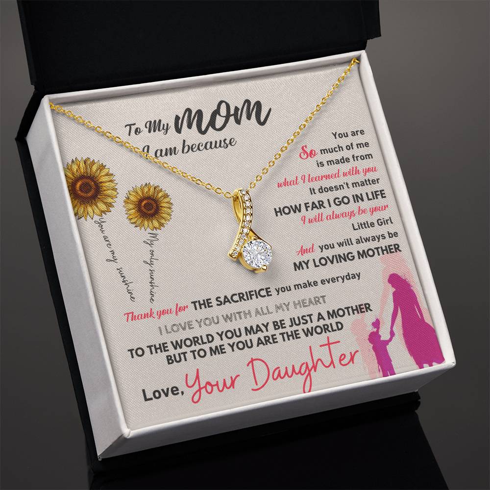 To my mom, thank you for everything