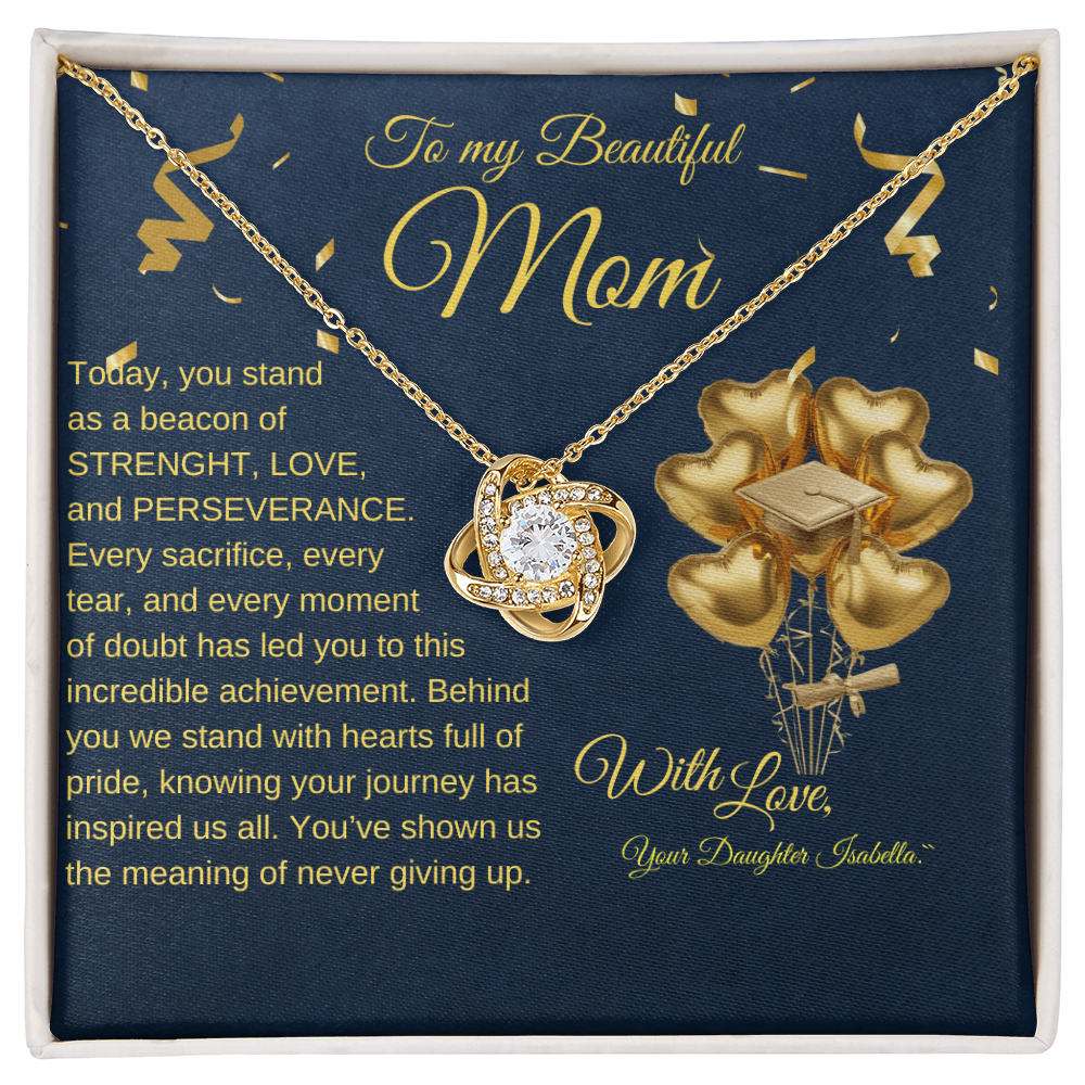 Love Knot Necklace for Mom – A Perfect Graduation Gift