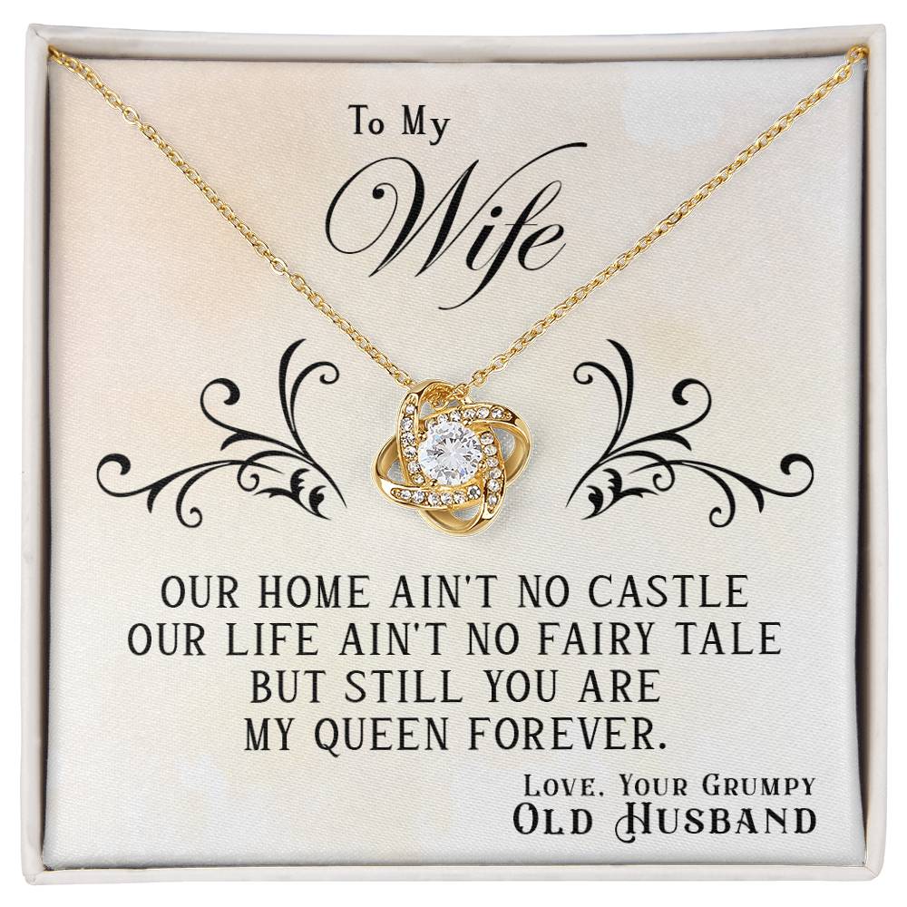 To My Queen Forever - Love Knot Necklace