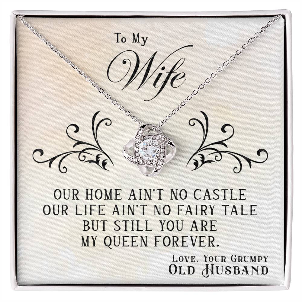 To My Queen Forever - Love Knot Necklace