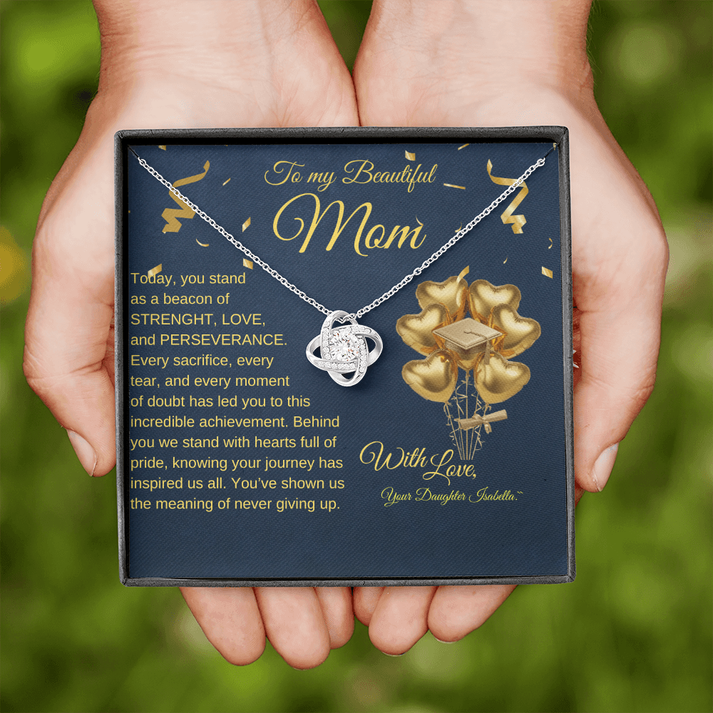 Love Knot Necklace for Mom – A Perfect Graduation Gift