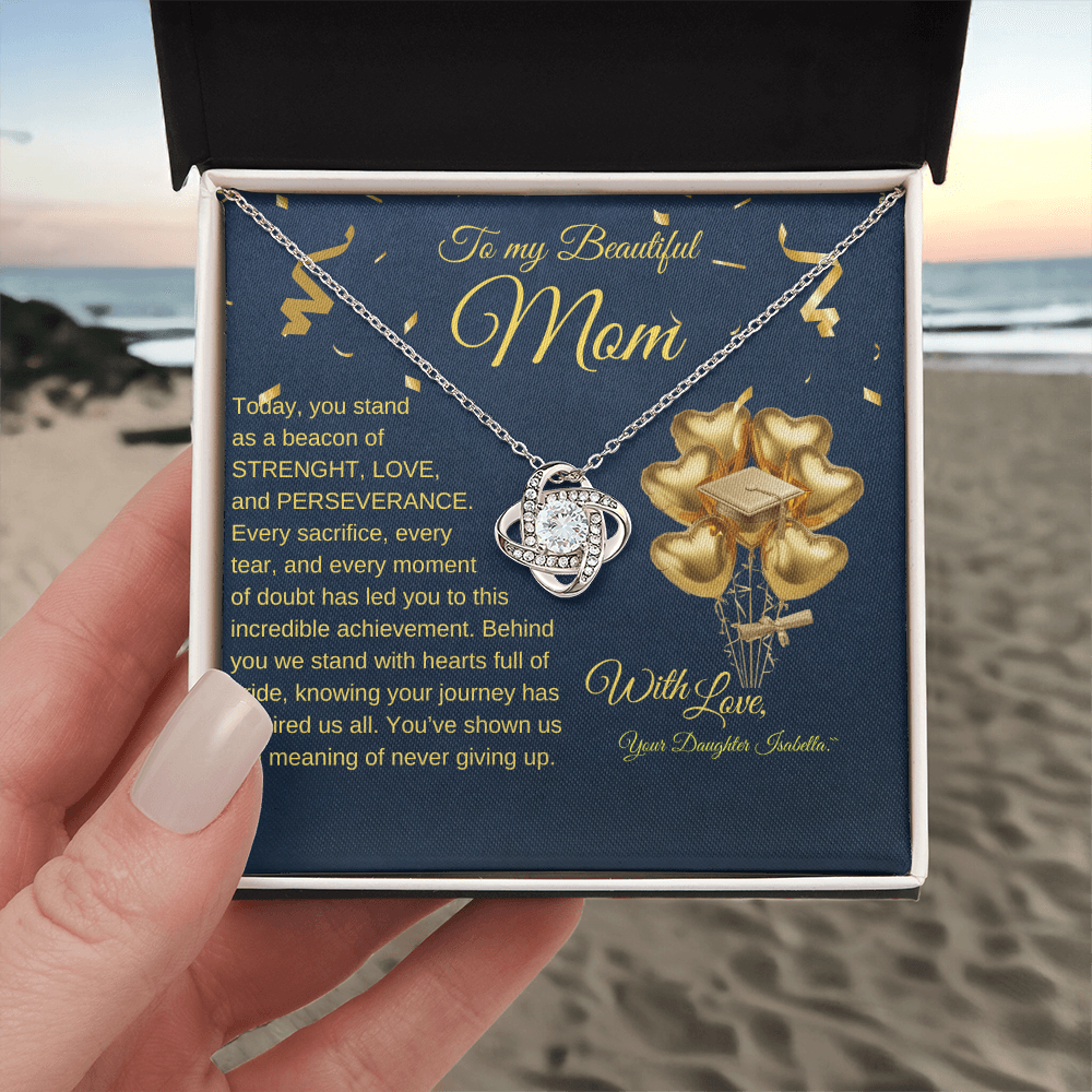 Love Knot Necklace for Mom – A Perfect Graduation Gift