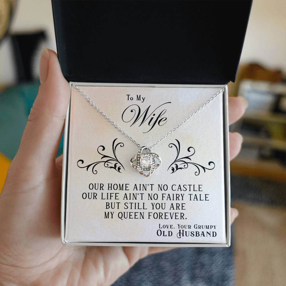 To My Queen Forever - Love Knot Necklace