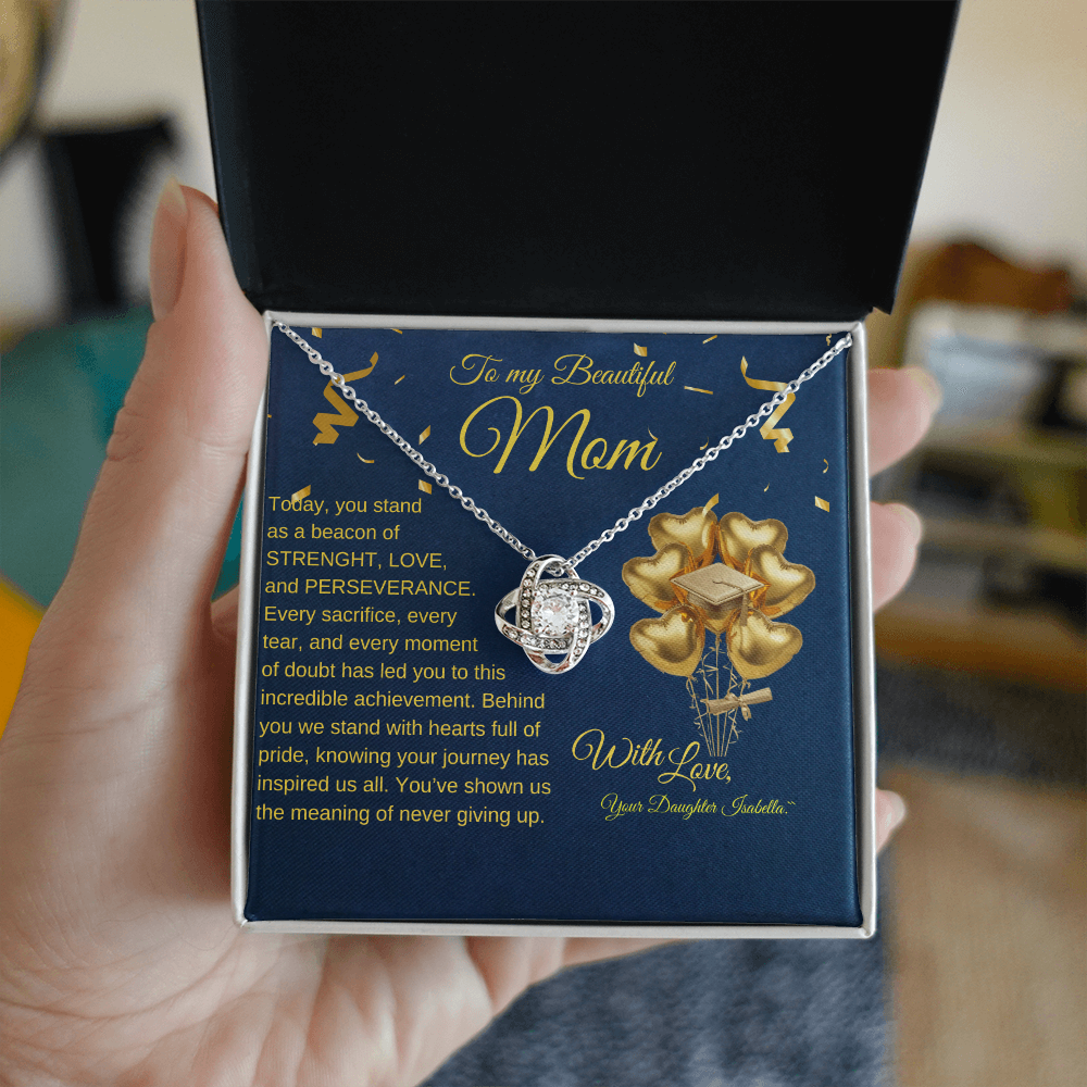 Love Knot Necklace for Mom – A Perfect Graduation Gift