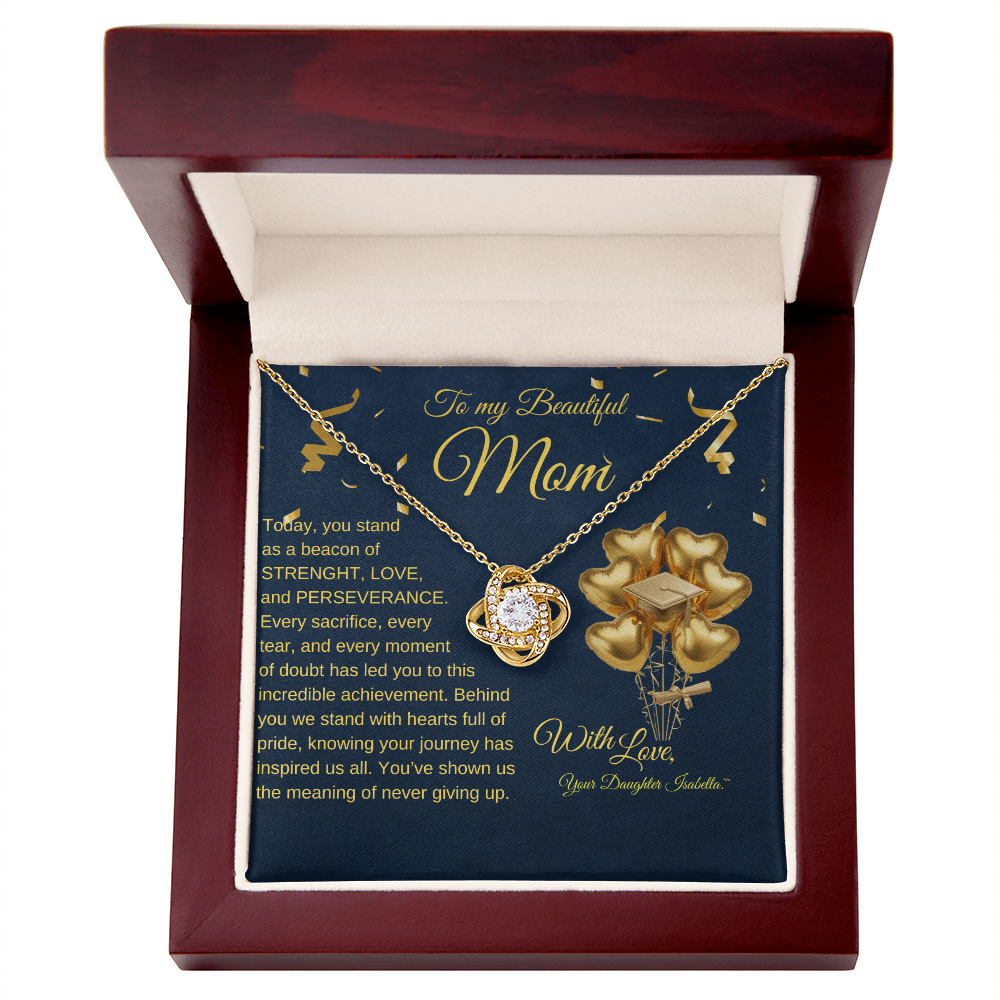 Love Knot Necklace for Mom – A Perfect Graduation Gift