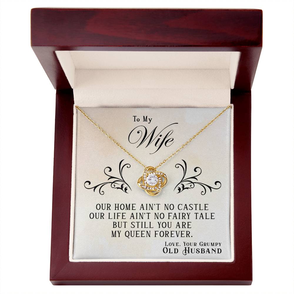 To My Queen Forever - Love Knot Necklace