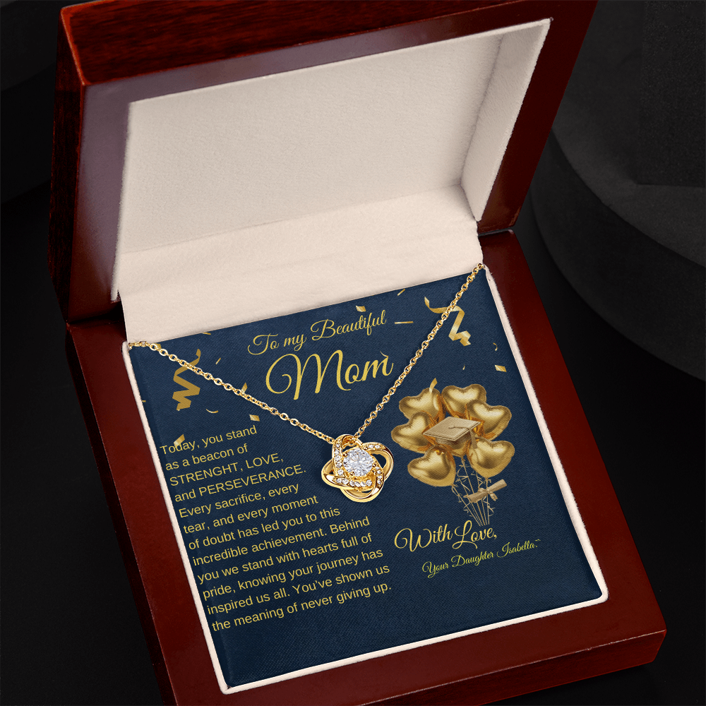 Love Knot Necklace for Mom – A Perfect Graduation Gift