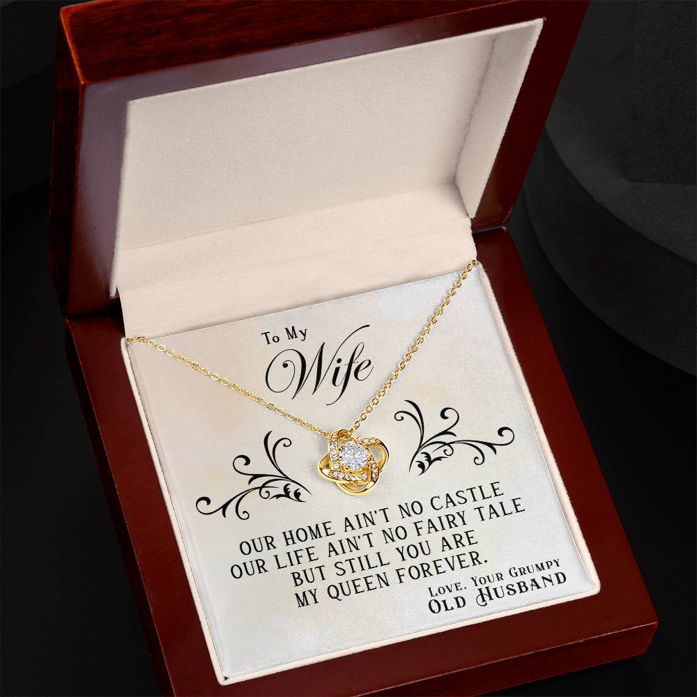 To My Queen Forever - Love Knot Necklace