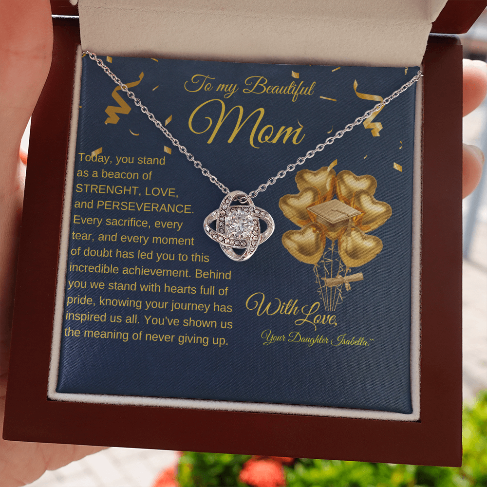 Love Knot Necklace for Mom – A Perfect Graduation Gift