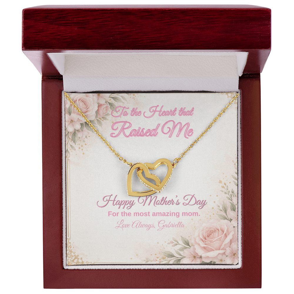 Interlocking Hearts Necklace - Forever Connected Mother's Day Gift