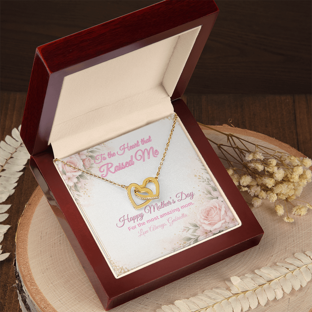Interlocking Hearts Necklace - Forever Connected Mother's Day Gift