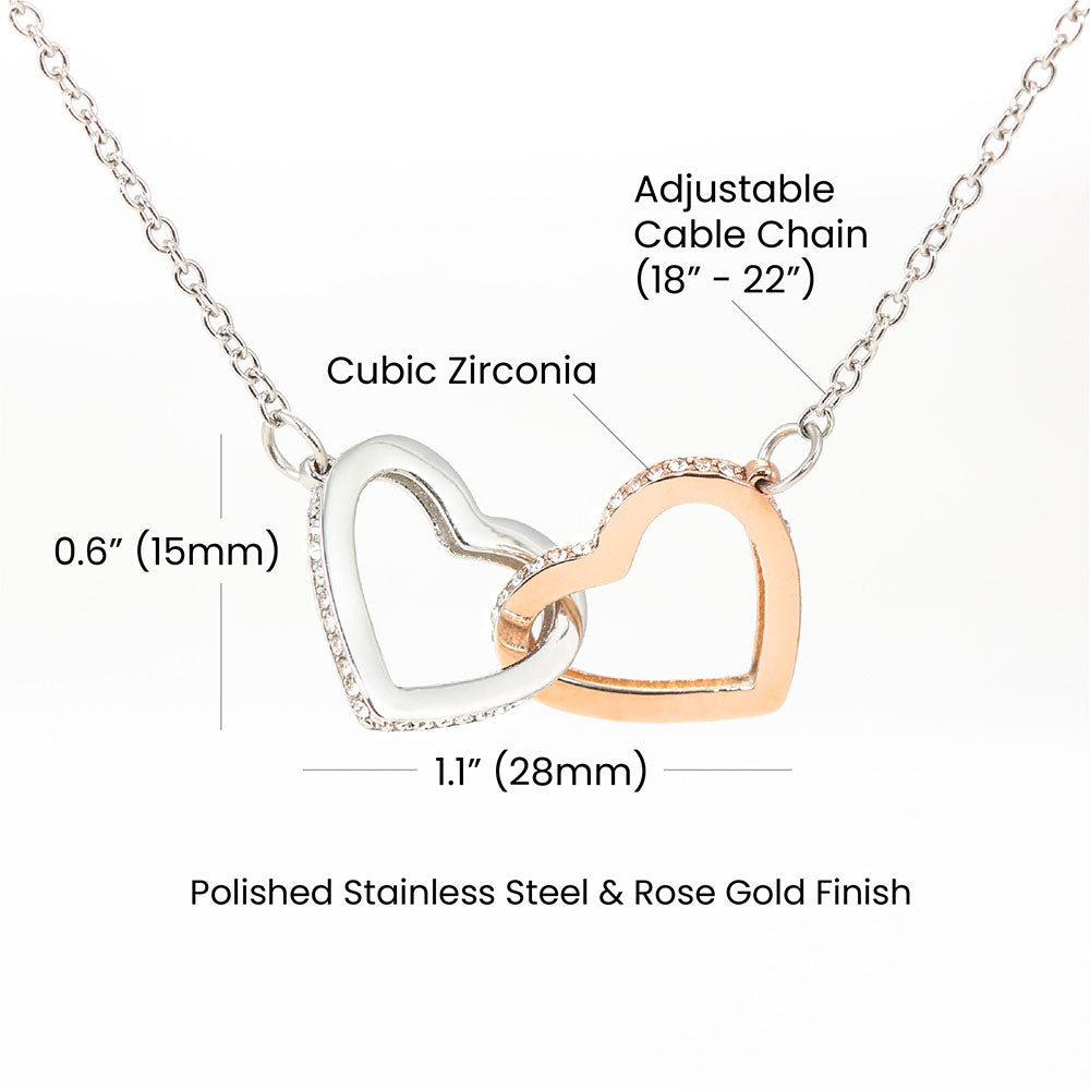 To My Lady - Interlocking Hearts Necklace