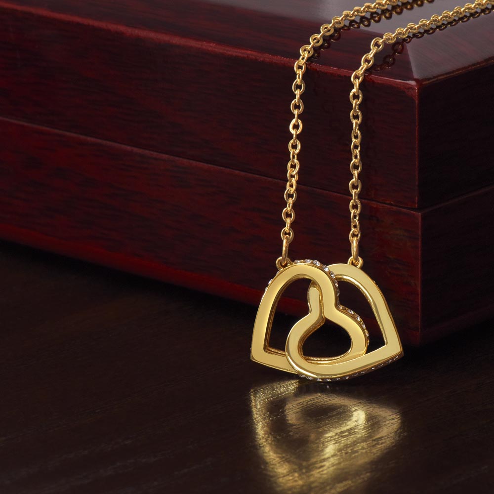To My  Lady- Interlocking Hearts Necklace