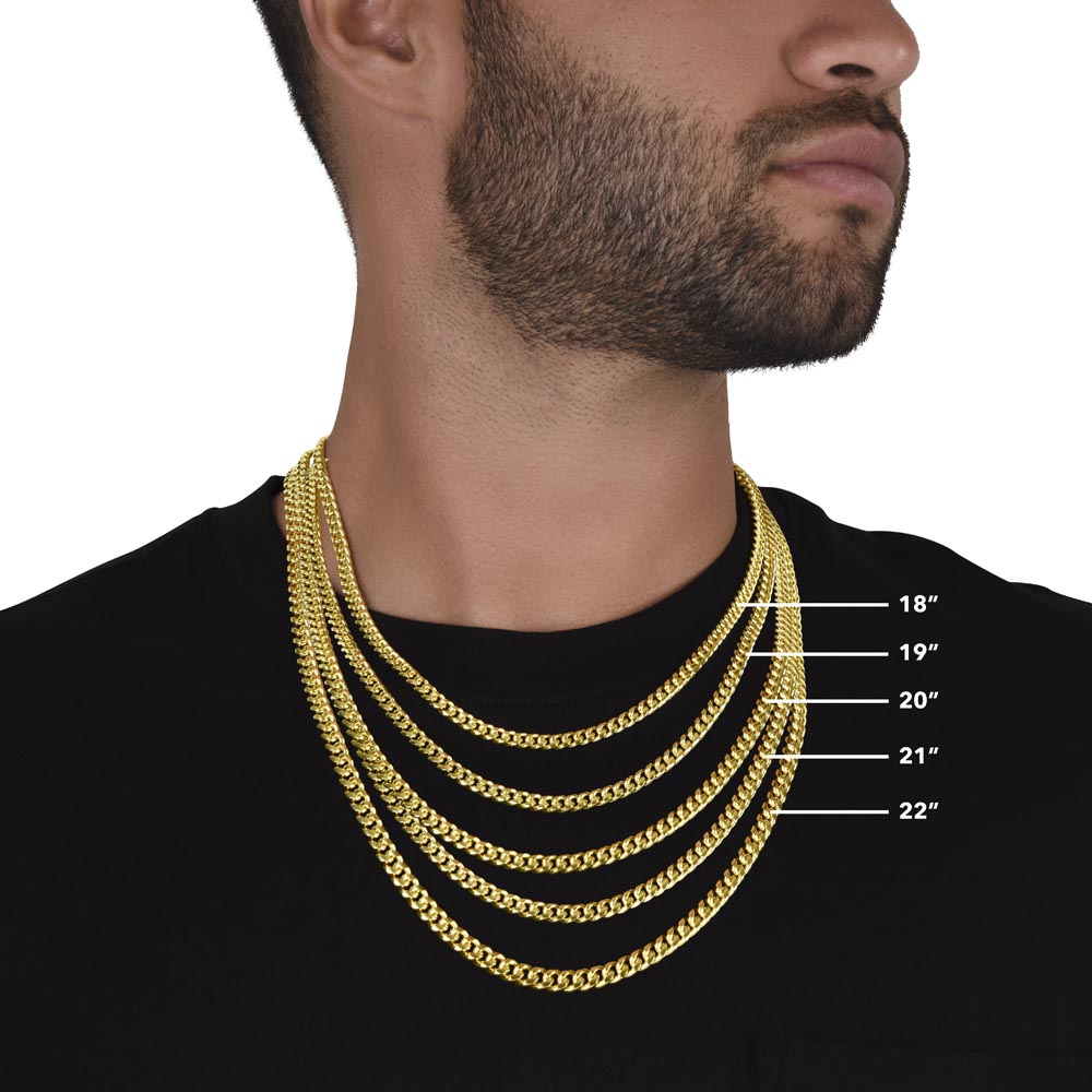 Legacy Cuban Link Necklace-Non-Message Card Cuban Lin Chain