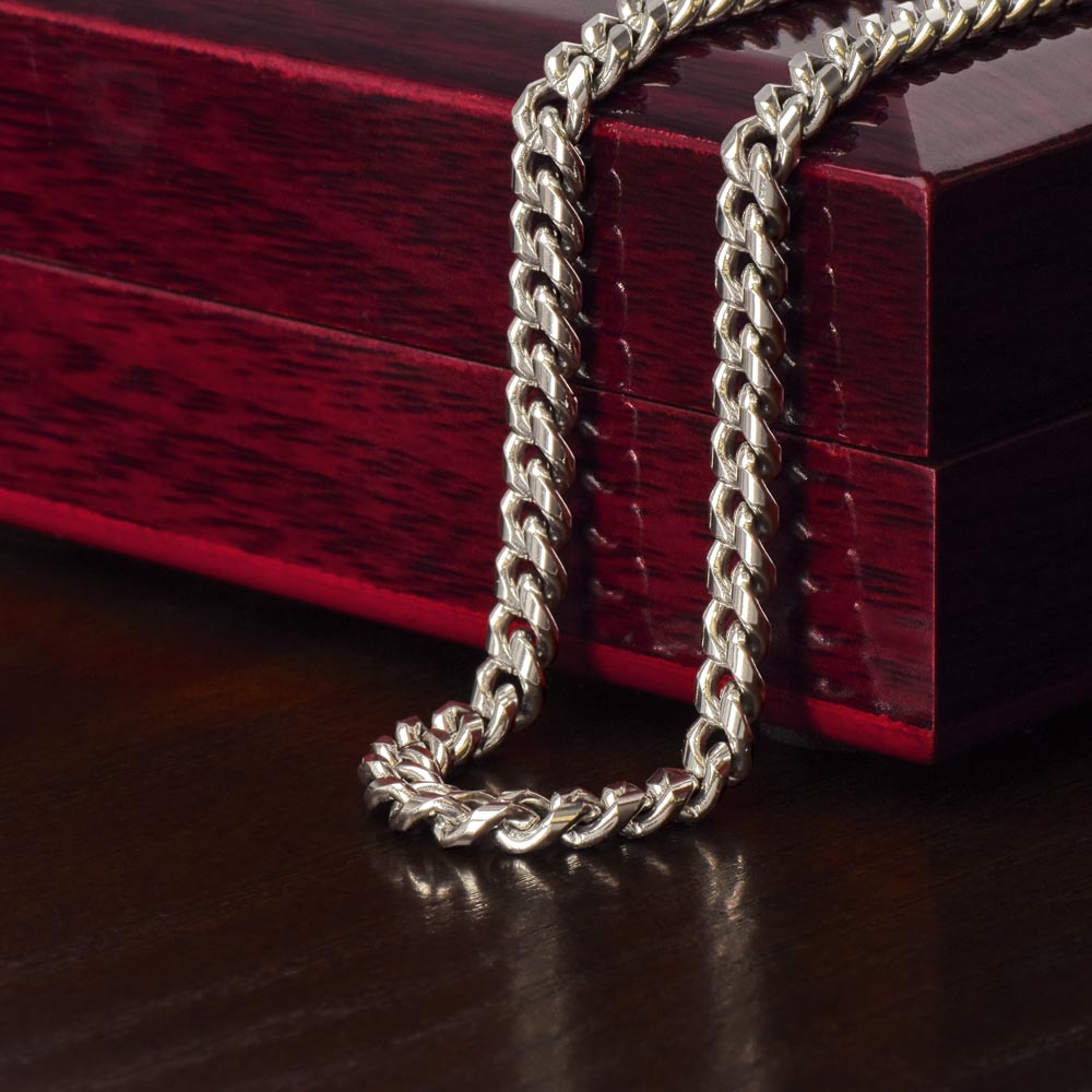 Legacy Cuban Link Necklace-Non-Message Card Cuban Lin Chain