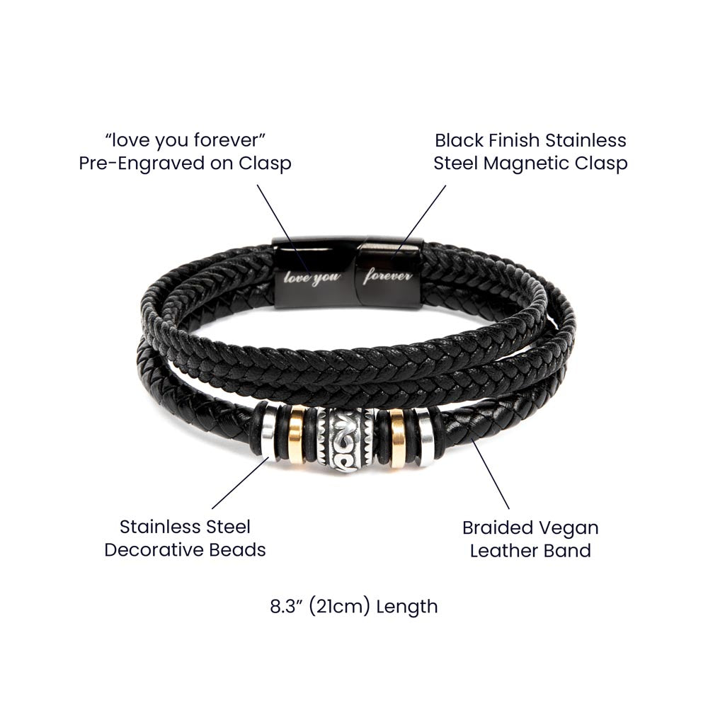 To My Man- Love You Forever Bracelet