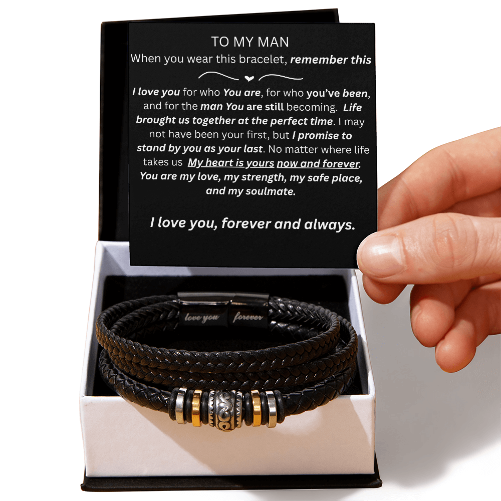 To My Man- Love You Forever Bracelet