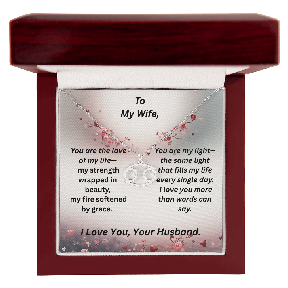 To My Wife - Zodiac Symbol Necklace