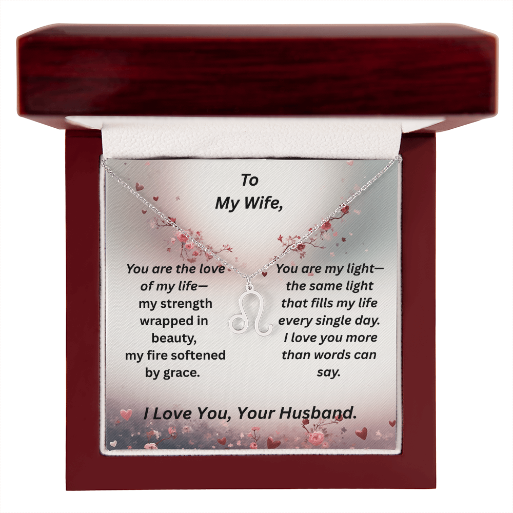 To My Wife - Zodiac Symbol Necklace